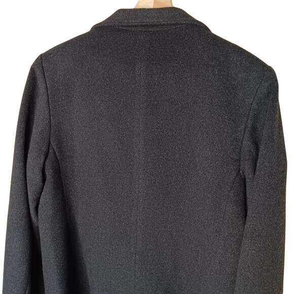 Vintage Fleurette Italian Cashmere Wool Blend Peacoat Large Buttons Lined Winter - Picture 5 of 9